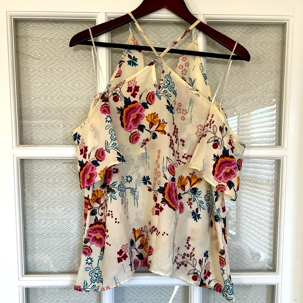 Floral Flowing Off-Shoulder Top